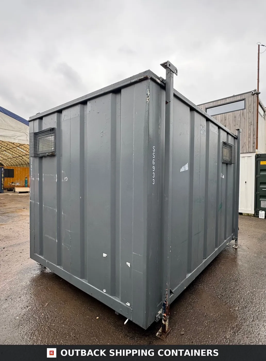 12 x 9 ft — 2+1 Toilet Block — Building Site Accommodation — Portable Anti-Vandal Cabin