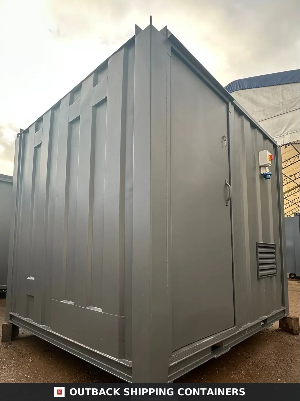 9 x 8 ft Chemical Toilet Block with Drying Room — Plug & Play — Welfare — No 1397
