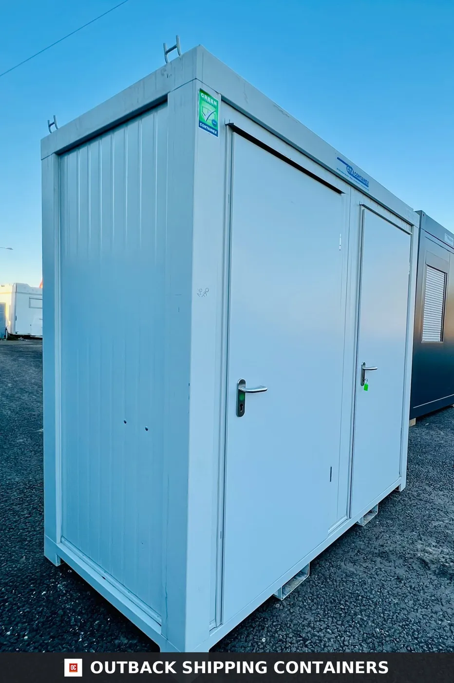 Double Toilet Blocks — Male/Female WC — 8x5 ft — NEW 1+1 Toilet Block — Light Grey — No 790