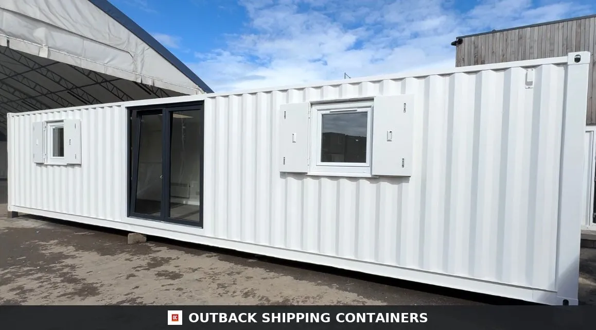 Converted Shipping Container 40Ft — Container Conversion — Open Plan Office — Portable Container Building — Reduced — No 1272